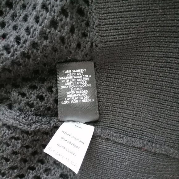 Torrid Womens Black Collared Short Sleeve Open Stitch Pullover Sweater Size 1X - Picture 7 of 7